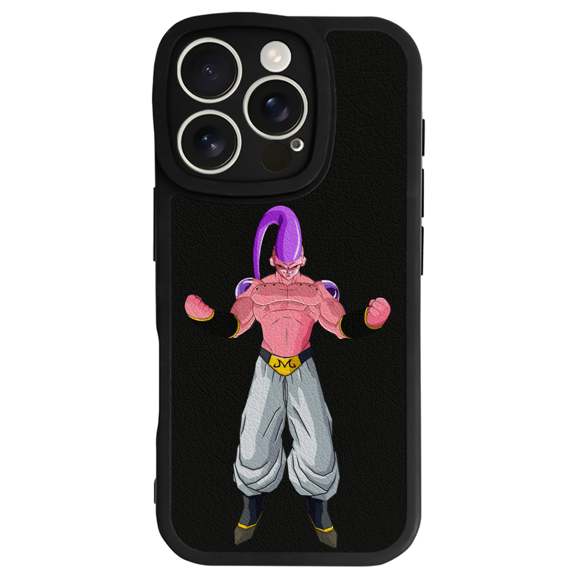 （画像用） ドラゴンボール 魔人ブウ DRAGON BALL Majin Buu 【iPhone 16シリーズ対応】シリコンスマホケース（レザー調） 材質：シリコン